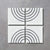 Inverse Old Iron Maze Three Tile Tiles - Handmade